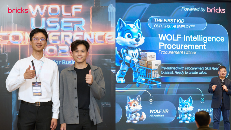 Bricks Technology ร่วมเป็น AI Partner ของ WOLF by TechCons Biz พัฒนา AI Assistant สำหรับ WOLF Intelligence Procurement
